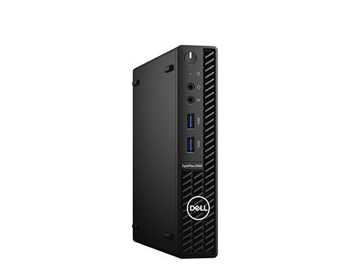 戴爾 OptiPlex 3080 MFF 迷你小機箱臺式機（ 酷睿i3-10100T，六核丨8GB 內存丨128GB 固態+ 500GB 2.5英寸硬盤丨英特爾 ? UHD 顯卡丨23.8英寸顯示器)