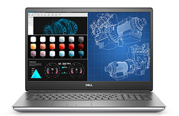 戴爾Dell Precision 7750 移動工作站（酷睿 i9-10885H，8核丨64G 內(nèi)存丨3塊*1TB NVMe固態(tài)硬盤丨NVIDIA RTX5000，16G顯卡丨17.3英寸 4K屏丨Win 10專業(yè)版）