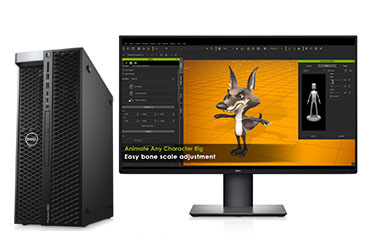 戴爾P5820X工作站 三維動畫制作電腦（英特爾酷睿 i9-10920X, 3.5GHz, 12核丨128GB DDR4內存丨512GB固態+8TB機械硬盤丨AMD W6600 8GB顯卡丨27英寸 4K顯示器）