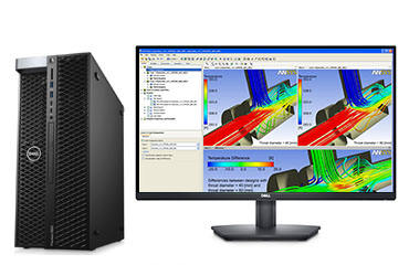 戴爾T5820工作站 仿真計(jì)算電腦（英特爾至強(qiáng) W-2255, 3.7GHz, 10核丨256GB DDR4內(nèi)存丨1TB 固態(tài)+4TB 機(jī)械硬盤丨NVIDIA RTX A4500 20GB顯卡丨27英寸 顯示器）