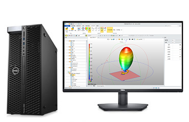 戴爾T5820工作站  CST電磁仿真電腦工作站（英特爾至強 W-2275, 3.3GHz, 14核丨256GB DDR4 內存丨2塊*1TB 固態(tài)硬盤丨RTX A4500 20GB顯卡丨戴爾27英寸 顯示器）