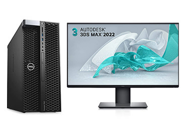 戴爾T7820工作站 3DMAX渲染電腦（英特爾至強金牌 5217, 3.0GHz, 8核丨64GB DDR4 內存丨1TB 固態+4TB 機械硬盤丨NVIDIA RTX A2000，12GB顯卡丨25英寸 顯示器）