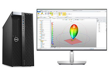 戴爾T7820工作站 電磁仿真計算電腦（2顆*至強金牌 6242R, 3.1GHz, 20核丨256GB DDR4 內存丨2TB 固態+8TB 機械硬盤丨NVIDIA RTX A5000, 24GB獨顯丨27寸顯示器）