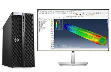 戴爾T7820工作站  abaqus有限元仿真電腦（2顆*至強金牌 6246R, 3.4GHz, 16核丨256GB DDR4內存丨2TB 固態+2塊*8TB 機械硬盤丨 RTX6000, 24GB顯卡丨27寸顯示器）