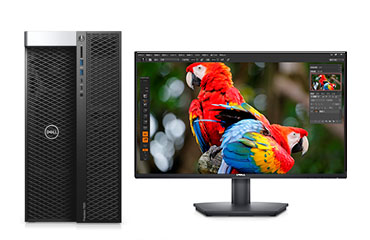 戴爾DELL T7920 圖像處理電腦工作站（至強銀牌 4210R, 2.4GHz, 10核丨32GB, DDR4 內存丨512GB 固態+4TB, 機械硬盤丨NVIDIA T1000, 8GB獨顯丨23.8英寸顯示器）