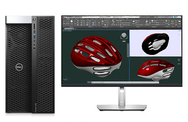 戴爾DELL T7920 三維繪圖電腦工作站 （至強銀牌 4216, 2.1GHz, 16核丨64GB, DDR4 內存丨1TB 固態+4TB, 機械硬盤丨Quadro RTX 4000, 8GB獨顯丨27寸顯示器）