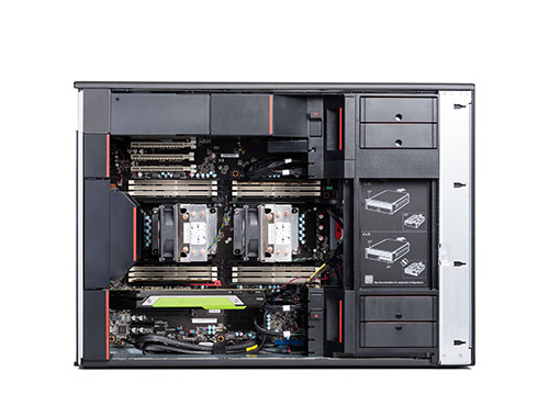 聯想ThinkStation P920 GPU工作站（2顆*至強金牌 6256, 12核丨512GB DDR4內存丨2TB 固態(tài)+4TB 機械硬盤丨Quadro GV100 32GB 顯卡丨27寸顯示器）