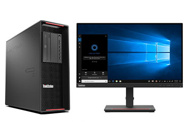 聯想ThinkStation P720 塔式工作站（英特爾至強銀牌 4214R, 12核丨32GB DDR4 內存丨512GB 固態+2TB 機械硬盤丨RTX 3050 8GB顯卡丨23.8英寸顯示器）