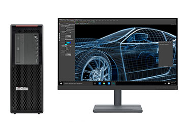 三維設(shè)計(jì)渲染電腦  聯(lián)想P520工作站（英特爾至強(qiáng) W-2265, 12核丨64GB DDR4 內(nèi)存丨512GB 固態(tài)+4TB 機(jī)械硬盤丨NVIDIA T1000 8GB顯卡丨聯(lián)想27英寸顯示器）