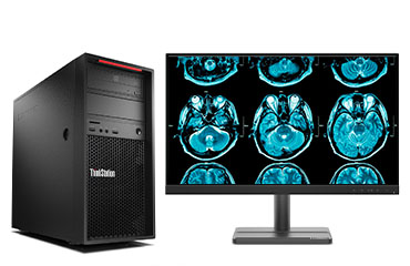 聯想ThinkStation P520C  醫學影像電腦工作站（英特爾至強 W-2223, 4核丨32GB DDR4 內存丨512GB 固態+2TB 機械硬盤丨 P620 2GB顯卡丨23.8寸顯示器 ）