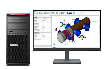 三維建模渲染臺式機電腦 聯想P520C工作站（英特爾至強 W-2235, 6核, 3.8GHz丨64GB DDR4 內存丨1TB M.2 固態硬盤丨RTX A2000 6GB顯卡丨聯想27英寸顯示器）