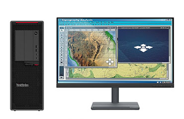 VR-GIS應用電腦  聯(lián)想P620工作站（AMD Ryzen 3975WX, 32核丨128GB DDR4 內(nèi)存丨1TB 固態(tài)+4TB 機械硬盤丨AMD W5700 8GB顯卡丨27英寸顯示器）