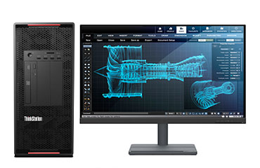 工業(yè)設(shè)計(jì)師電腦 聯(lián)想P920圖形工作站（英特爾至強(qiáng)金牌 5218R, 20核丨128GB DDR4 內(nèi)存丨1TB 固態(tài)+4TB 機(jī)械硬盤(pán)丨RTX A4000 16GB 專業(yè)顯卡丨27英寸顯示器）