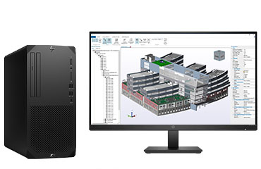 惠普HP Z1 G9 三維建筑設計工作站（英特爾酷睿 i7-12700 處理器，12核丨64GB DDR5-4800 內存丨512GB 固態+2TB 機械硬盤丨NVIDIA RTX A2000 6GB顯卡丨27寸顯示器）