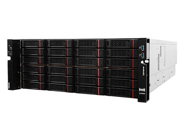 聯想ThinkServer DN8836 存儲服務器（2顆*英特爾至強銀牌 4210R, 2.4GHz, 10核丨128GB DDR4 內存丨2塊*960GB 固態+20塊*10TB 7.2K SATA 硬盤丨三年保修）