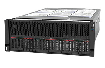 聯想ThinkServer SR860P 高端4U機架式服務器（2顆*英特爾至強金牌 5218，2.3GHz，16C核丨128GB TruDDR4 內存丨4塊*960GB SATA 固態硬盤丨三年保修）