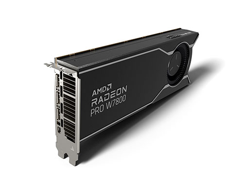 AMD Radeon PRO W7800 大型模擬仿真、高性能計算專業顯卡 (32GB GDDR6顯存丨RDNA3.0架構丨流處理器4480丨半精度性能90.5TF丨支持12K視頻輸出丨260W功耗)