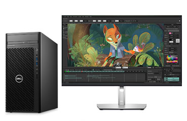 戴爾Precision T3660 三維動(dòng)畫(huà)制作電腦工作站（英特爾酷睿 i7-13700, 16核丨64GB DDR5 內(nèi)存丨1TB 固態(tài)+4TB 機(jī)械硬盤(pán)丨RTX A2000 12GB 顯卡丨27英寸顯示器丨三年保修）