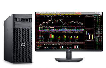 戴爾Precision T5860 股票分析電腦工作站（英特爾至強 W5-2445，10核丨128GB，DDR5 內存丨1TB 固態+4TB 機械硬盤丨NVIDIA T1000, 4GB 顯卡丨戴爾27寸顯示器）