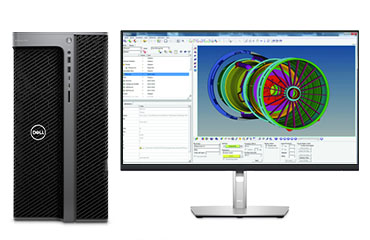 Dell Precision T7960 CAE仿真電腦工作站（英特爾至強 W7-3465X，28核丨256GB，DDR5 內存丨2TB 固態+4TB 機械硬盤丨RTX A4500, 20GB 顯卡丨27寸顯示器）