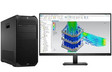 惠普HP Z4 G5 ANSYS流體仿真電腦工作站（英特爾至強 W7-2475X，20核丨192GB DDR5 ECC 內存丨2TB 固態+4TB SATA 機械硬盤丨RTX A4500 20GB 顯卡丨27英寸顯示器）