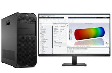 惠普HP Z6 G5 CAE有限元仿真圖形工作站（英特爾至強  W7-3455，24核丨384GB DDR5 ECC 內(nèi)存丨2TB 固態(tài) +2塊*8TB 機械硬盤丨RTX A5000, 24GB顯卡丨27寸顯示器）