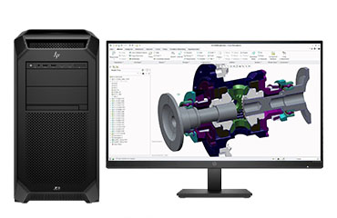 3D建模設計電腦 HP Z8 G5工作站（2顆*英特爾至強銀牌 4416+，20核丨256GB DDR5 ECC 內存丨2TB 固態+4TB 機械硬盤丨NVIDIA RTX A4000，16GB 顯卡丨27寸顯示器）