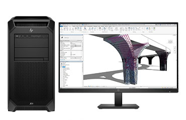 惠普HP Z8 G5 BIM工程師電腦配置工作站（英特爾至強金牌 6438Y+，32核丨128GB DDR5 ECC 內存丨1TB 固態+4TB 7.2K 機械硬盤丨RTX A2000, 12GB 顯卡丨27寸顯示器）