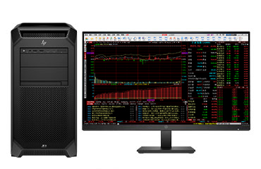 惠普 HP Z8 Fury G5 炒股電腦工作站（英特爾至強 W5-3425，3.2GHz，12核丨64GB DDR5 ECC 內存丨512GB M.2 固態+4TB 機械硬盤丨T1000，4GB 顯卡丨27寸顯示器）