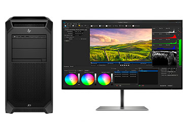 惠普Z8 Fury G5 影視后期4K/8K視頻剪輯工作站（英特爾至強 W7-3445，20核丨128GB DDR5 ECC 內存丨4TB 固態+20TB 機械硬盤丨RTX 4080，16GB顯卡丨惠普27寸4K顯示器）