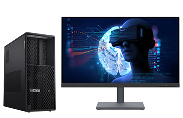 聯想ThinkStation P3 VR模擬工作站（英特爾酷睿 i7-13700，16核丨64GB DDR5 內存丨1TB 固態+4TB 機械硬盤丨NVIDIA RTX3060，12GB 顯卡丨27寸顯示器）