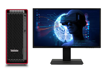 聯想ThinkStation P7  VR圖形工作站（英特爾至強 W5-3433，16核丨64GB DDR5-4800 內存丨1TB M.2 固態 +2TB 機械硬盤丨RTX 3060，12GB 顯卡丨27寸顯示器）