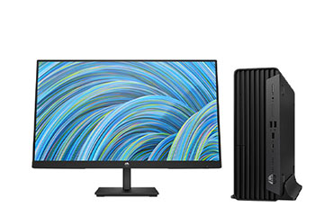 HP ProDesk SFF 400 G9 辦公臺式機（英特爾酷睿 i7-13700 ，16核丨64GB DDR4 內存丨1TB M.2 固態+2TB 3.5寸 SATA 硬盤丨集成顯卡丨Win 11丨23.8寸顯示器）